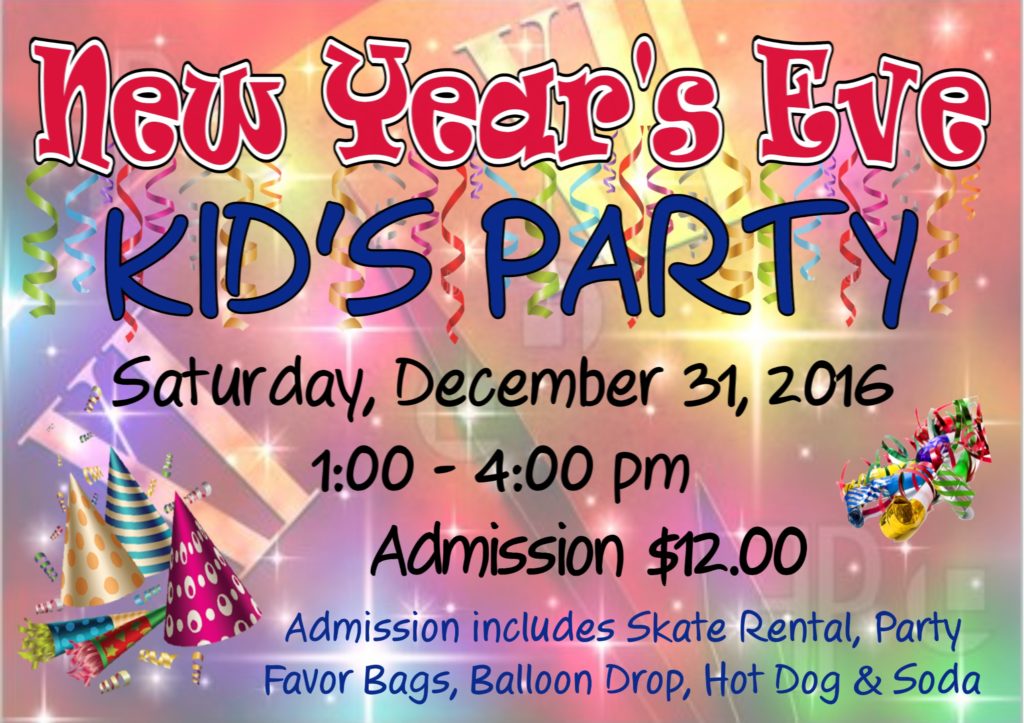 Kids New Year’s Eve Party — Roller Dome North