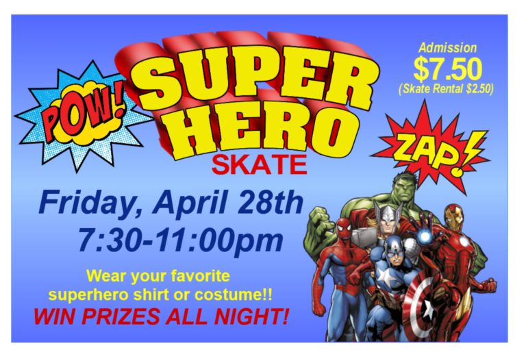 SUPER HERO NIGHT — Roller Dome North