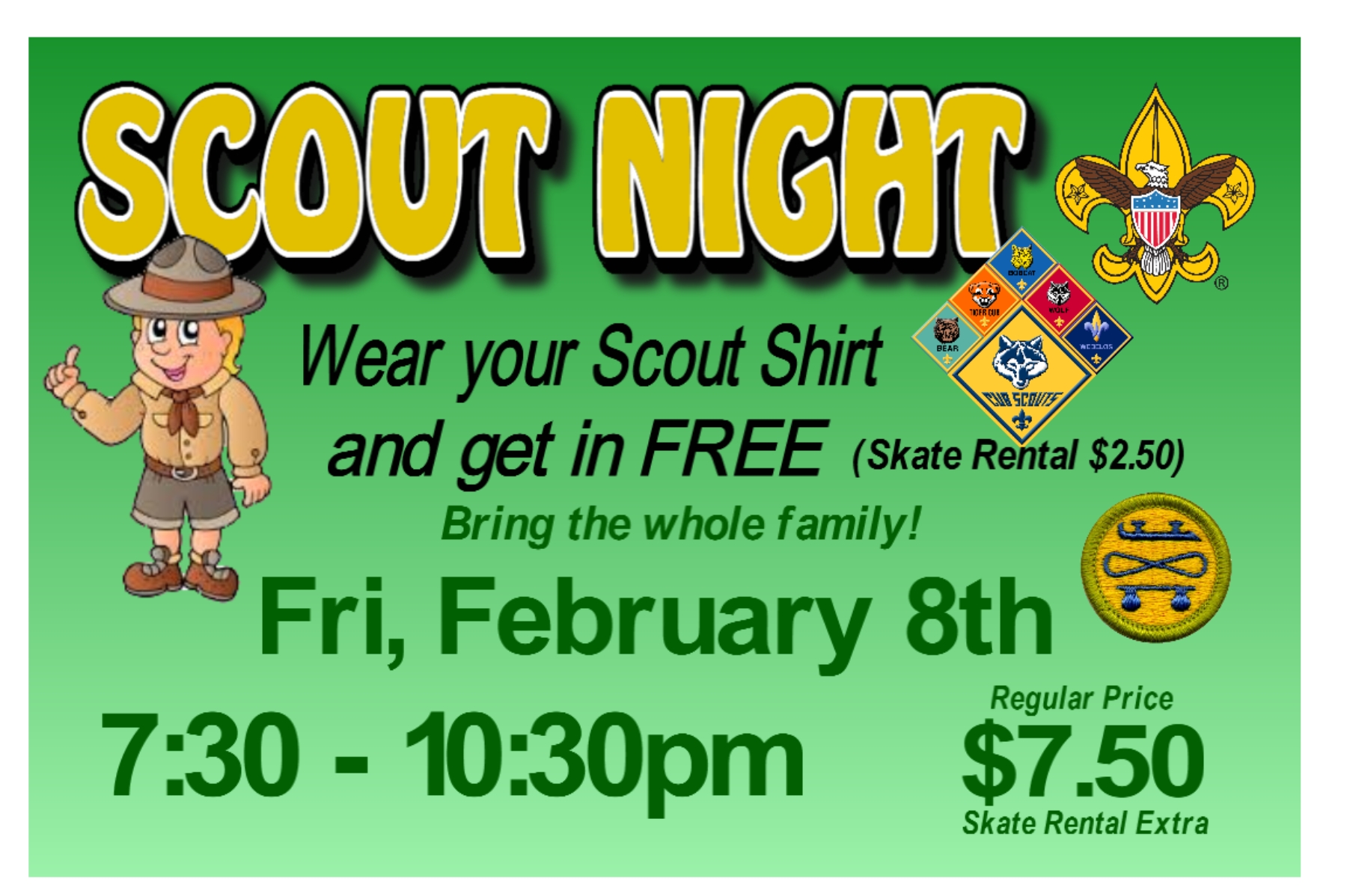 Scout Night — Roller Dome North